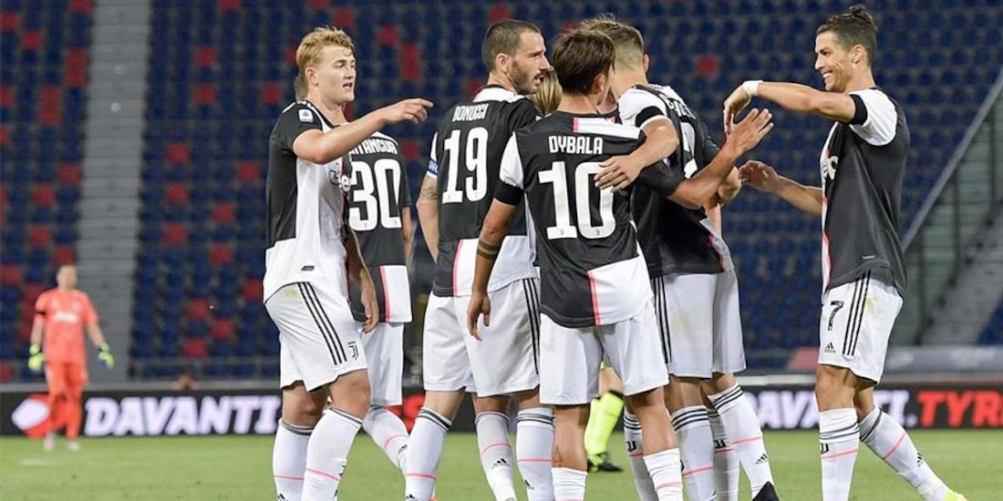 La Juventus en un duelo de la Serie A de Italia.