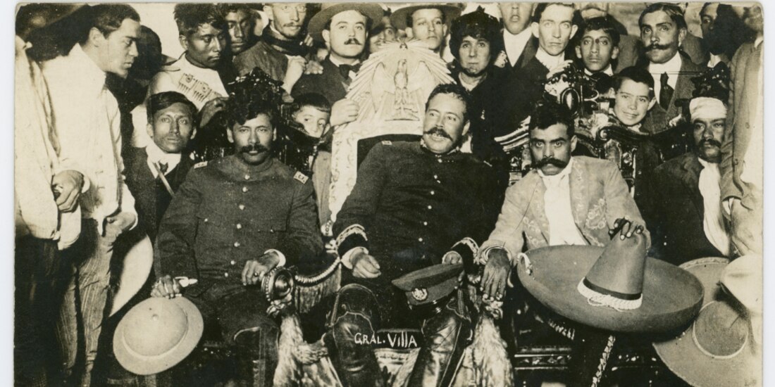 Pancho Villa y Emiliano Zapata, en una foto de 1914.