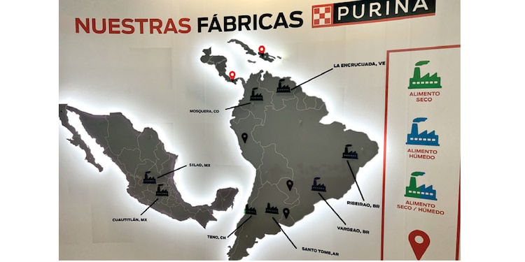 PRESENCIA de Purina® en Latinoamérica.