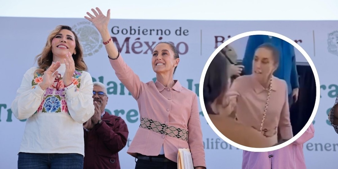 Claudia Sheinbaum, previo a evento en San Quintín (fondo), pide a legisladores de Baja California estar más cerca de la gente.