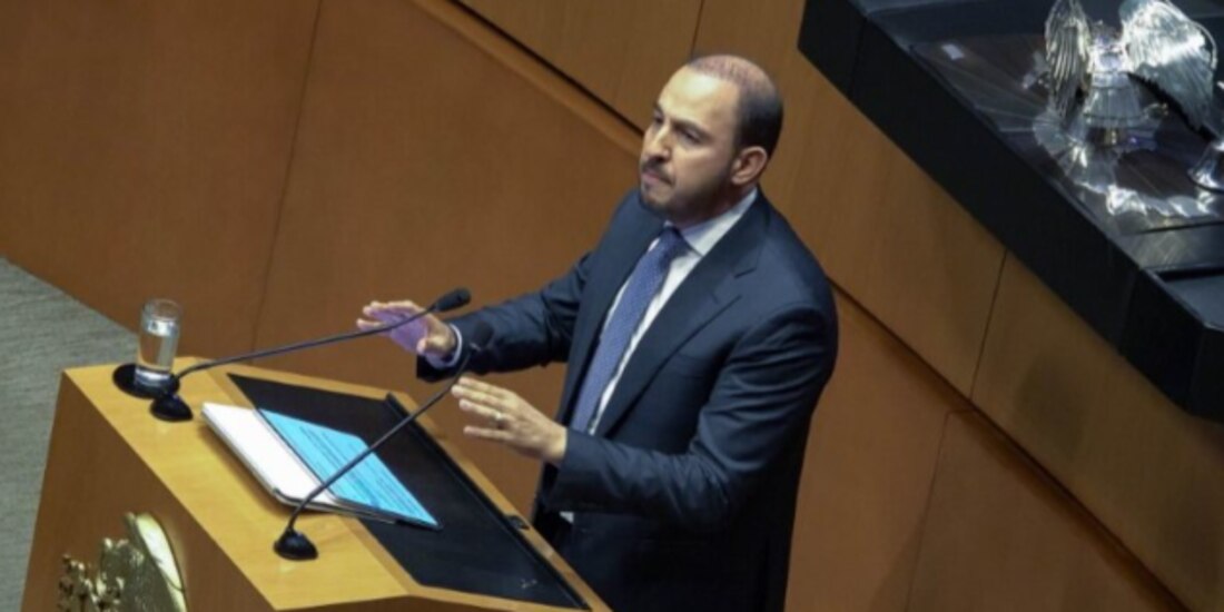 Marko Cortés, en sesión del Senado, el pasado 28 de junio.