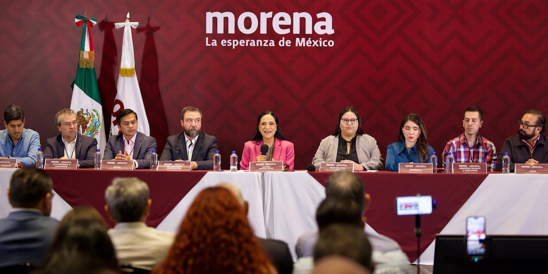 Morena reveló los resultados de las encuestas que definieron a sus 17 coordinaciones estatales, el 29 de septiembre de 2026.
