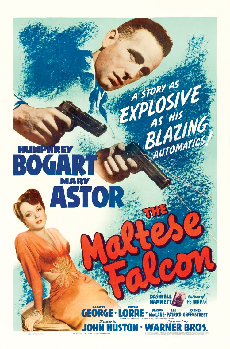 Póster de la película "The Maltese Falcon"