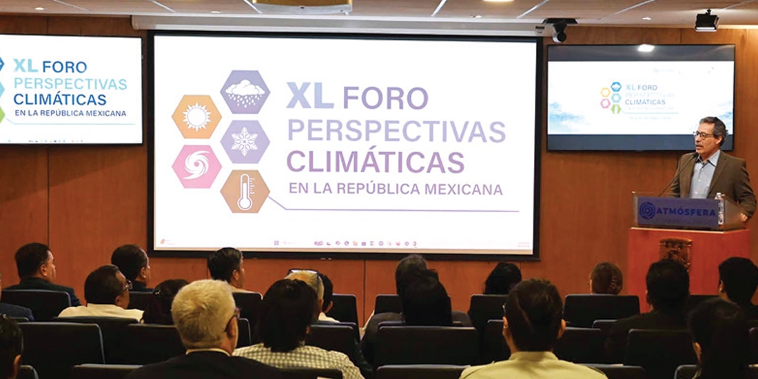 XL FORO Perspectivas Climáticas en la República Mexicana que se llevó a cabo en la máxima casa de estudios, ayer.