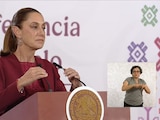 Claudia Sheinbaum, Presidenta de México, este jueves en Palacio Nacional.