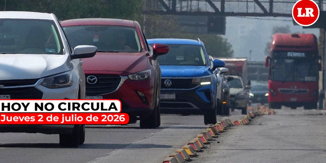 Te compartimos cómo aplica el Hoy No Circula este jueves 2 de julio de 2026 en la Zona Metropolitana del Valle de México.