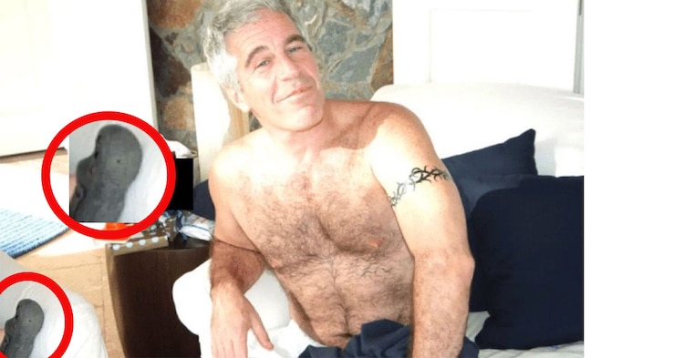 Una de las nuevas fotos de Epstein que causan polémica
