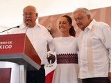 La virtual presidenta electa acompaña a AMLO este fin de semana en una gira por el país.