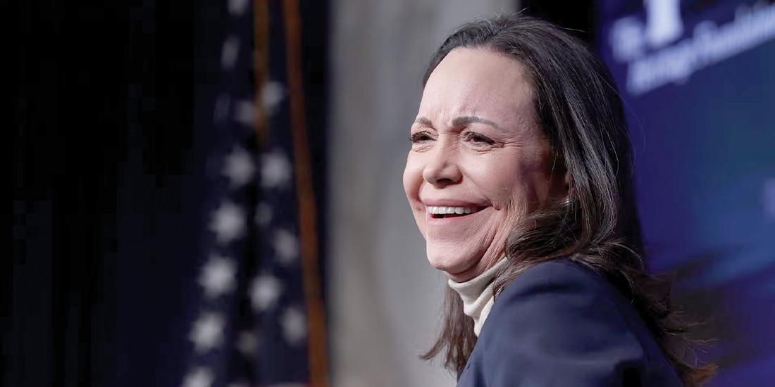 LA LÍDER opositora venezolana María Corina Machado, el 16 de enero.