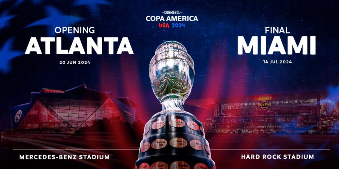 Se revelaron las sedes de la Copa América 2024
