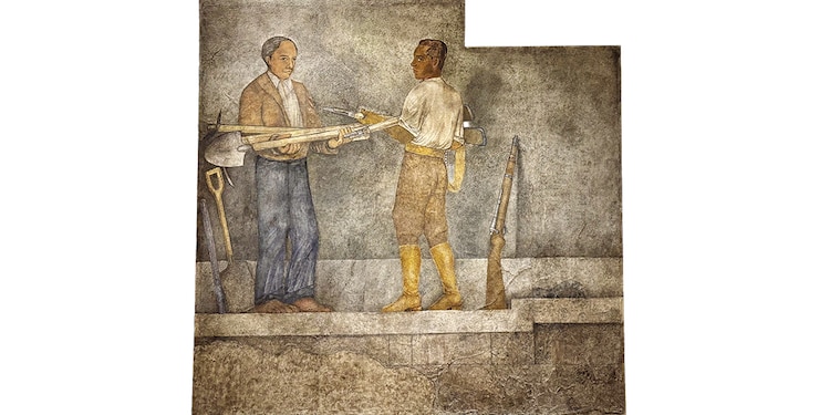 Desarme, (fragmento del mural Reconstrucción), ca. 1931.