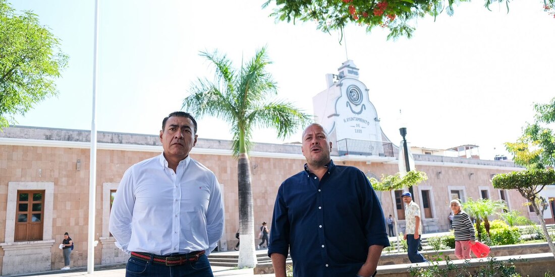 El Gobernador Enrique Alfaro Ramírez y el alcalde Salvador Zamora Zamora.