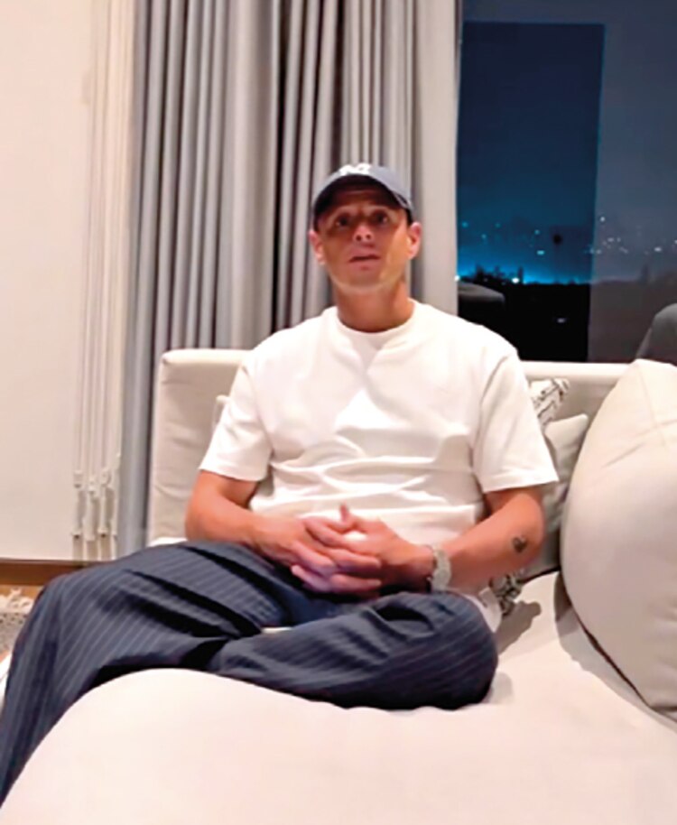 Captura de pantalla del video compartido por el futbolista Javier Hernández en Instagram.