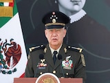 El titular de la Defensa, Ricardo Trevilla, ayer en el aniversario de la Batalla de Puebla.