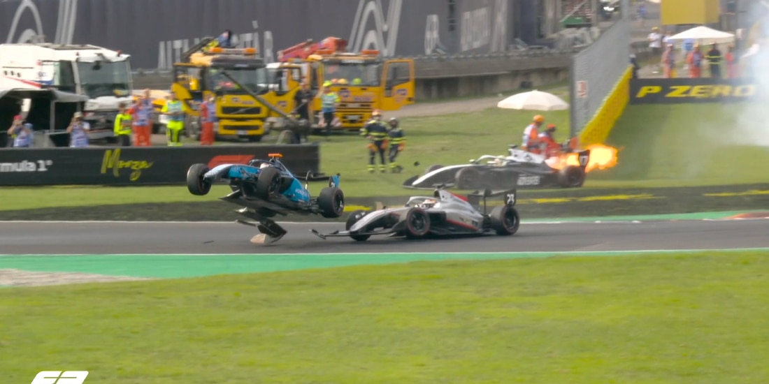 Un accidentado Sprint resultó el del Gran Premio de Italia de Fórmula 3.