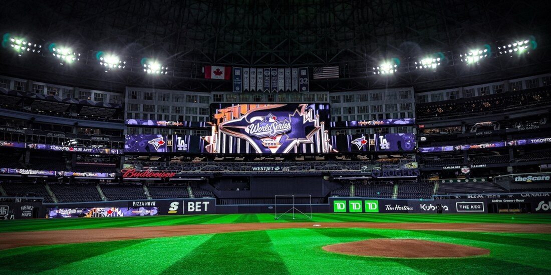 El Rogers Centre recibe el Juego 1 de la Serie Mundial entre Blue Jays y Dodgers.
