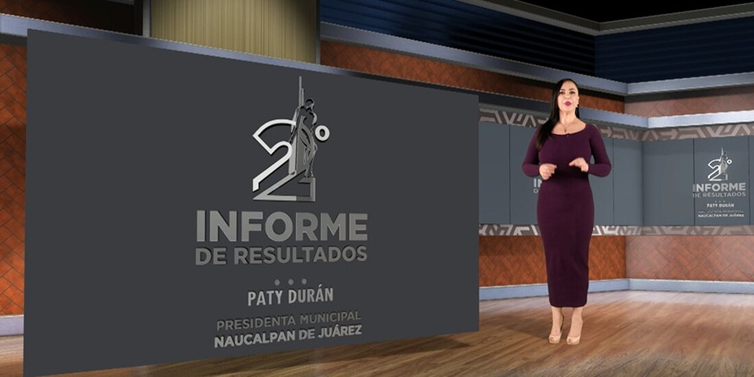 La alcaldesa de Naucalpan presentó su segundo informe.