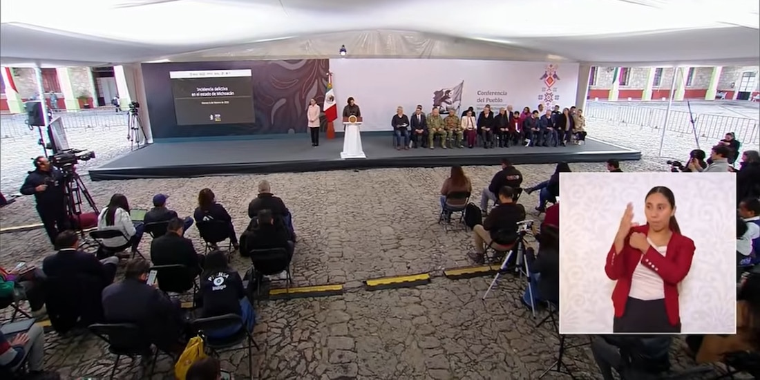 La conferencia de la Presidenta de México se realizó este viernes desde Michoacán.