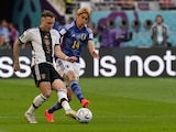 Una acción del Alemania vs Japón, Fase de Grupos del Mundial Qatar 2022