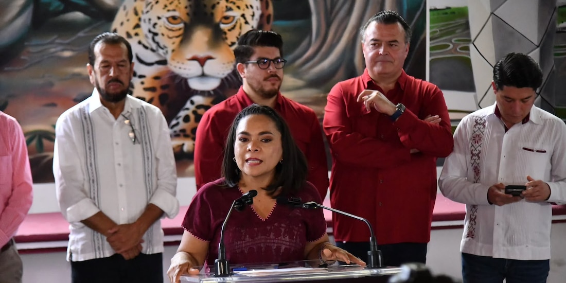 En la imagen la Coordinadora de los Comités de Defensa de la Transformación y la Soberanía Nacional en Guerrero.