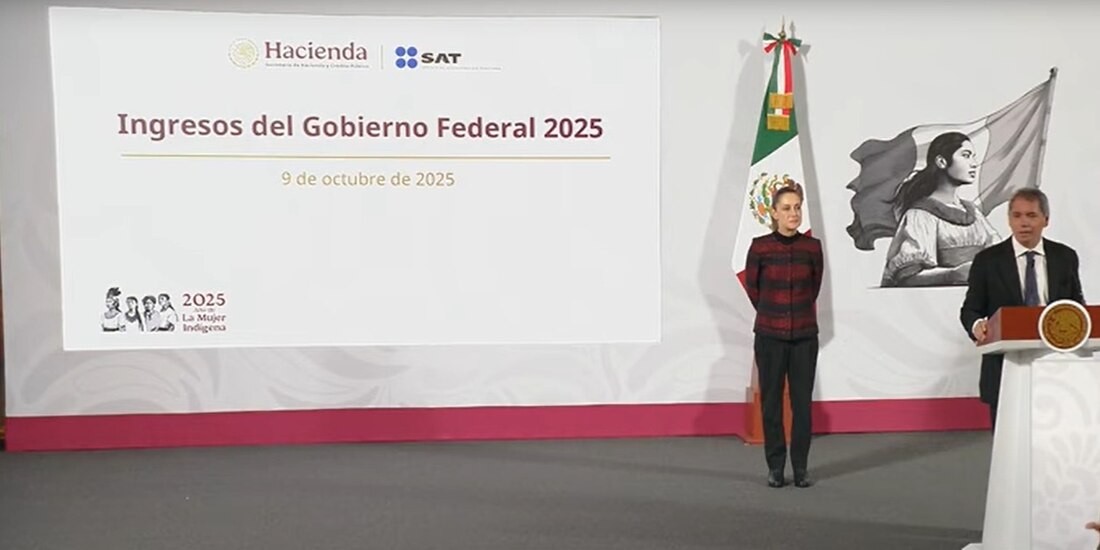 El titular de SHCP esta mañana en Palacio Nacional.