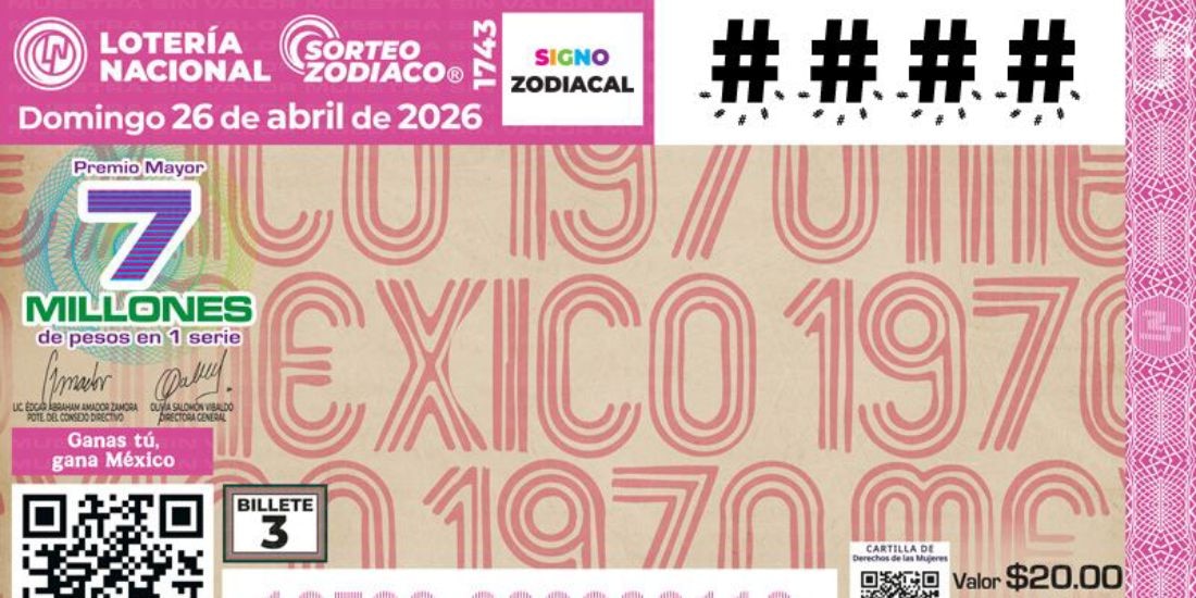 Lotería Nacional y Panini presentan billetes 3 y 4 que forman parte del álbum Retro de Futbol.