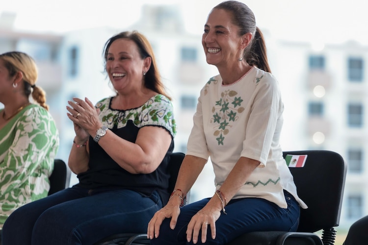 La Presidenta Claudia Sheinbaum y la gobernadora Rocío Nahle.