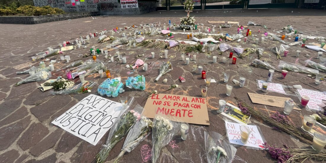 Entrada del inmueble, la tarde de ayer.