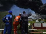El Presidente, Andrés Manuel López Obrador, dijo que 85 especialistas mexicanos ayudan a controlar incendio en tanques de petróleo en Matanzas, Cuba