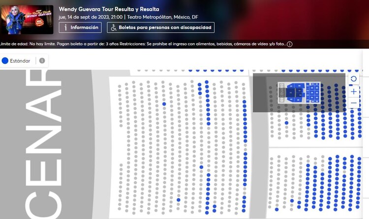 Poca venta para el show de Wendy en la CDMX