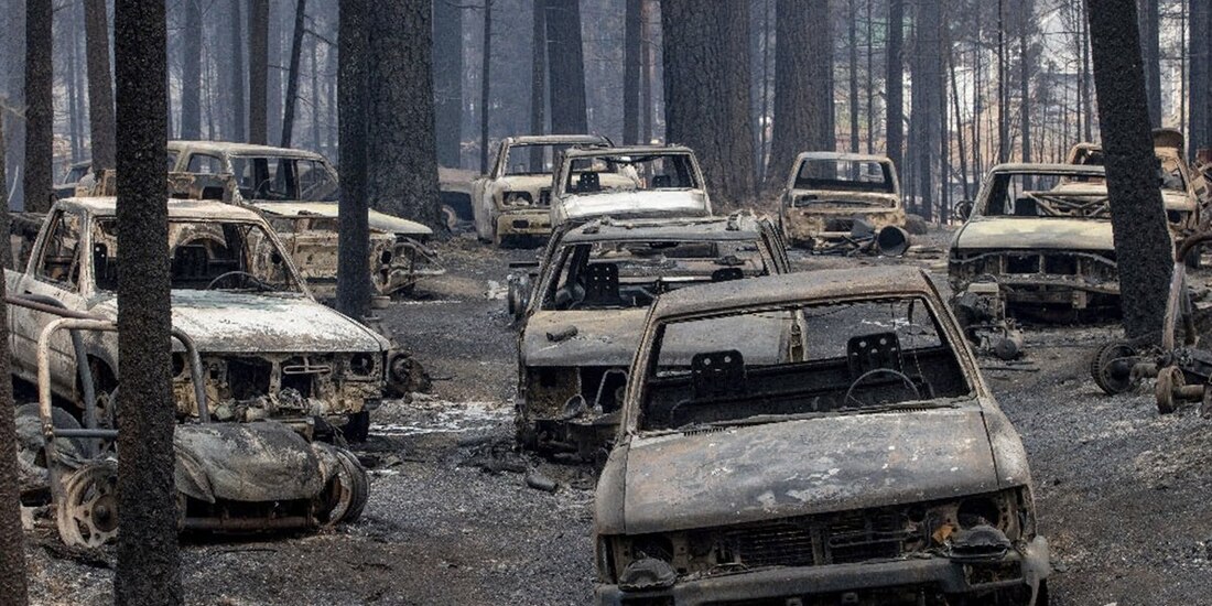 El incendio Caldor acabó con un pueblo en California