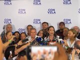 Edmundo González Urrutia y María Corina Machado llamarón a cuidar el conteo de resultados.
