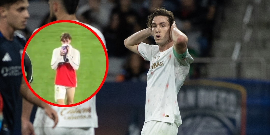 Marcel Ruiz salió lesionado en el juego entre Toluca y San Diego FC