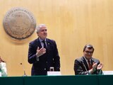 El Presidente de la Mesa Directiva de la Cámara de Diputados, Santiago Creel, anuncia que en próximas semanas presentará propuesta para combatir inseguridad