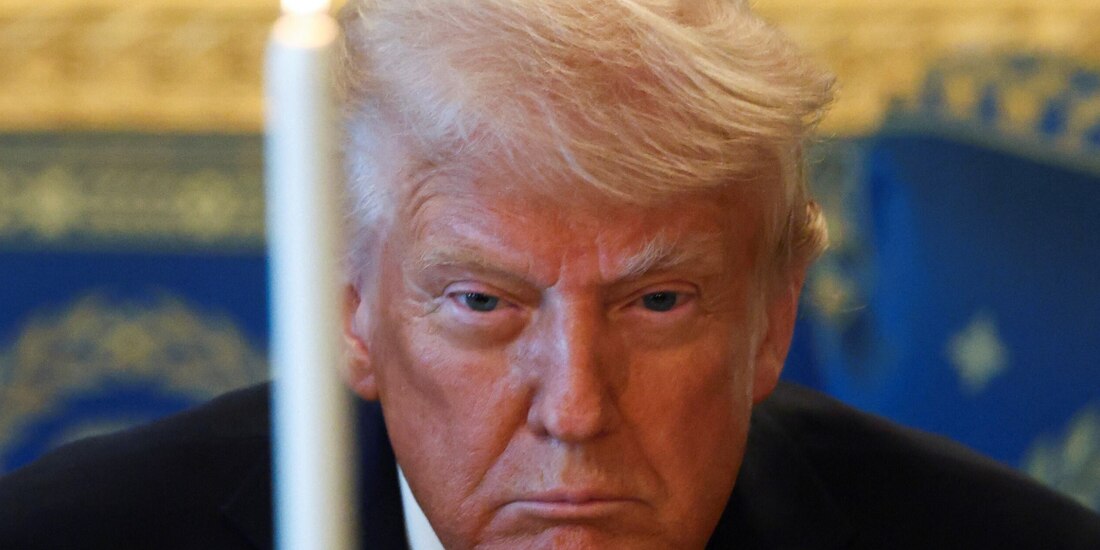 Donald Trump, presidente de EU, ayer, en una reunión previa a la Pascua.