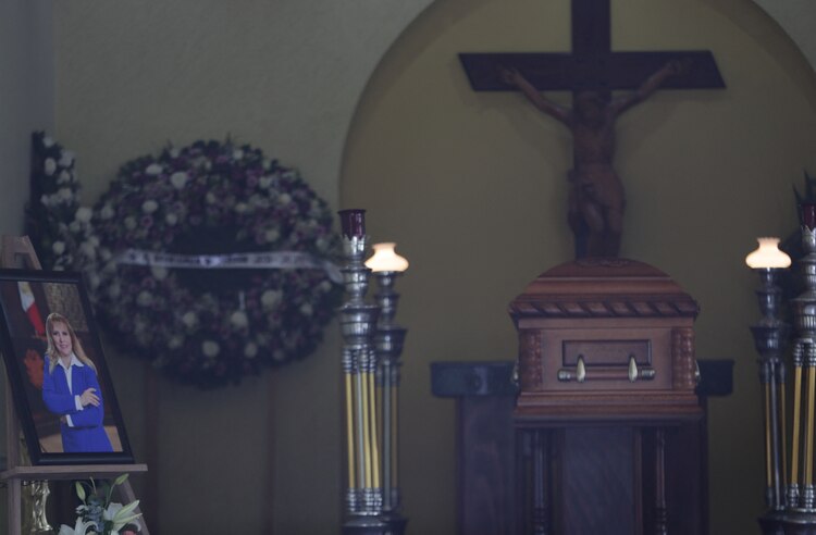 Funeral de la alcaldesa de Cotija, Michoacán, Yolanda Sánchez, el pasado 4 de junio.