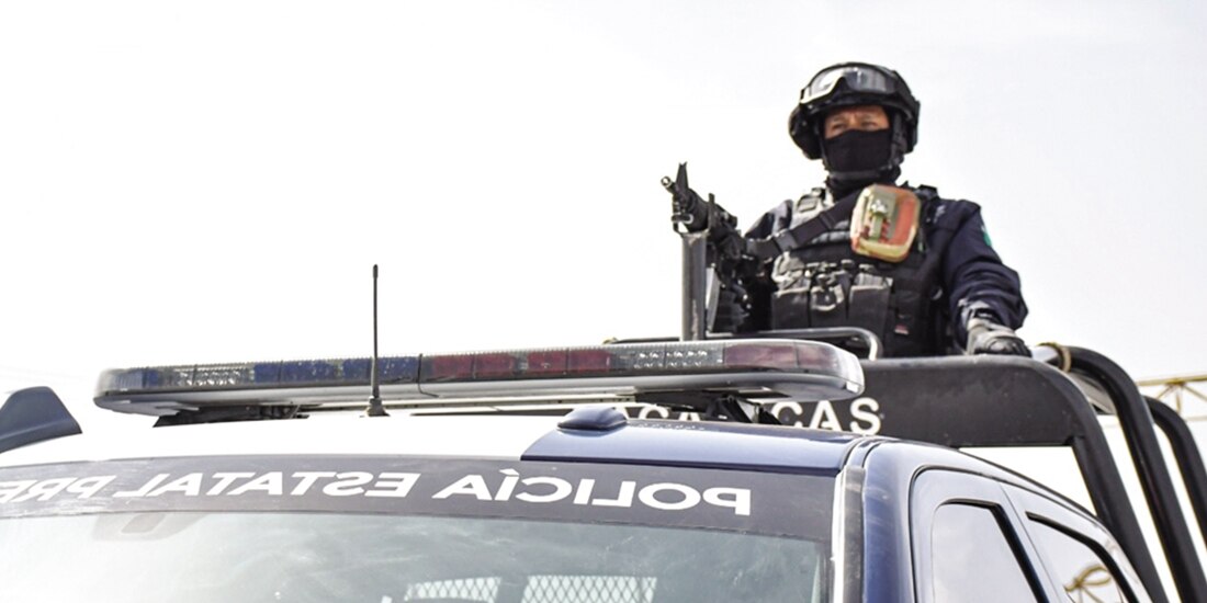 Elementos de la policía preventiva de Zacatecas, durante un operativo realizado en julio pasado.