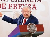 El presidente Andrés Manuel López Obrador, ayer en conferencia de prensa.