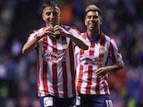 Chivas en un partido de la Leagues Cup