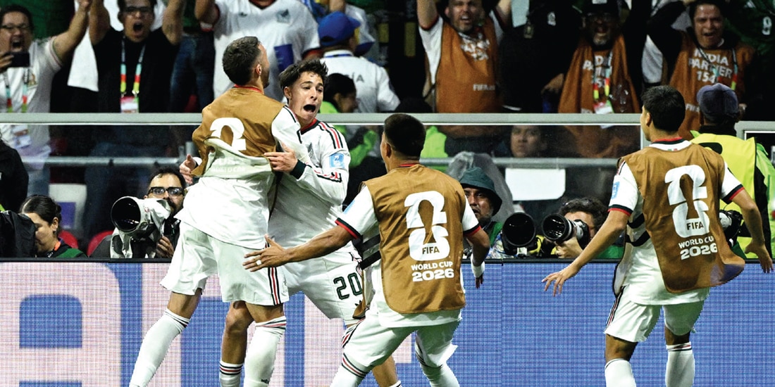 MATEO CHÁVEZ
celebra su primer
gol, el pasado 24
de junio.