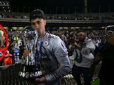 Fans del Cruz Azul festejan en el Ángel