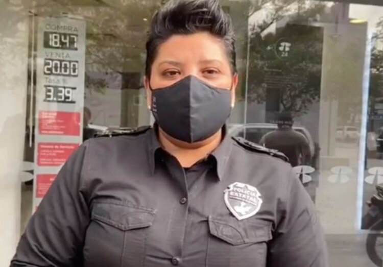 La Comisario Jefe de la Coordinación General de Planeación Operativa de la Secretaría de Seguridad, Violeta Castillo Saldívar.