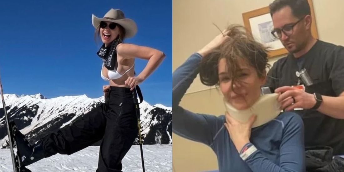 Camila Sodi sufre brutal accidente esquiando: 'fue sólo una conmoción cerebral'
