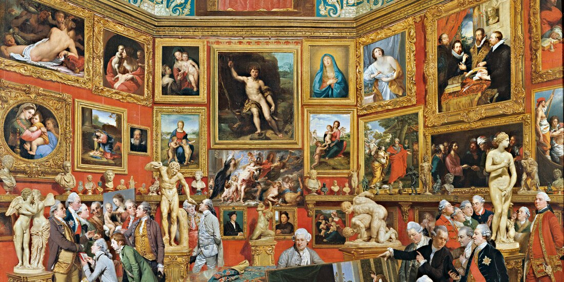 Johan Zoffany, La tribuna de los Uffizi, 1772-1777.