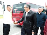Américo Villarreal, gobernador de Tamaulipas, ayer, en Ciudad Victoria
