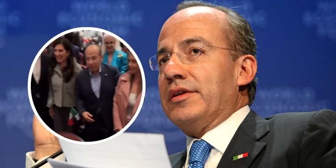 Felipe Calderón en la presentación del informe legislativo de Margarita Zavala.