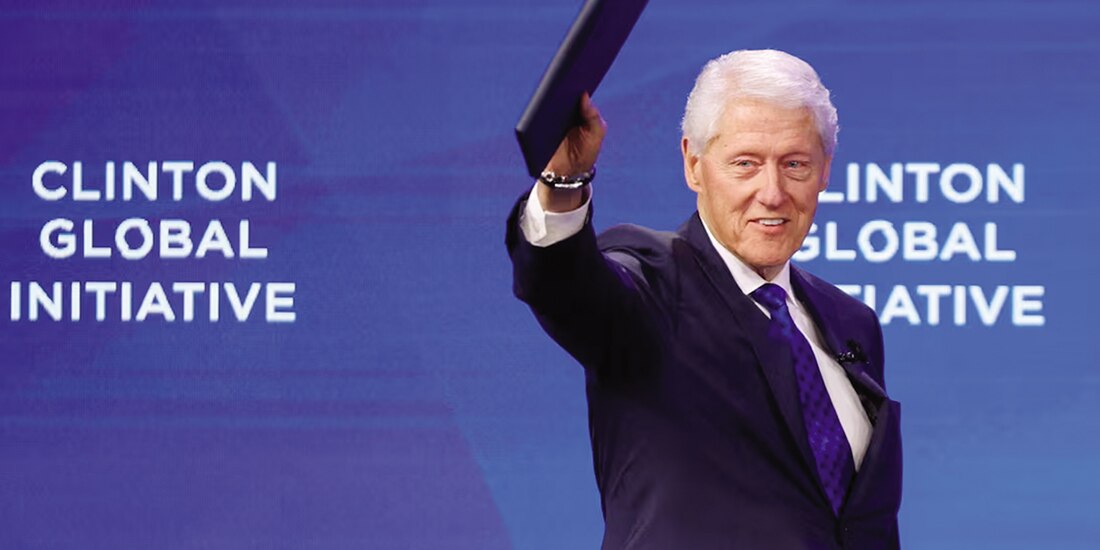 El expresidente de EU, Bill Clinton en Nueva York, el 24 de septiembre de 2025.