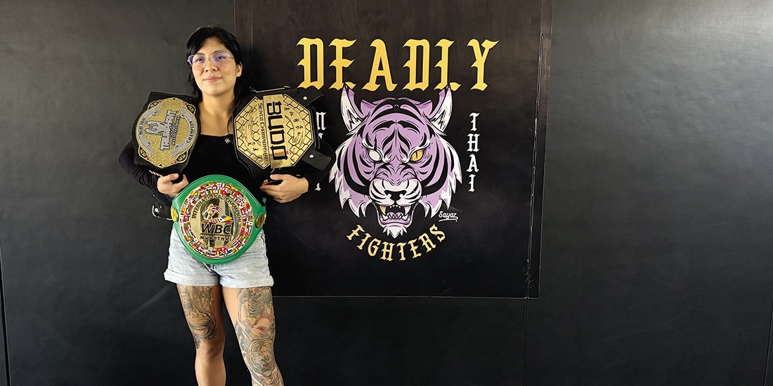 Cynthia Flores es una de las grandes exponentes que hay en muay thai