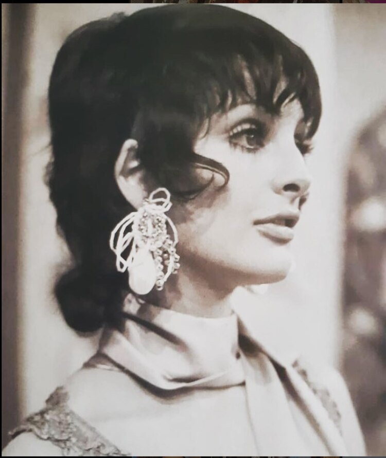 Talina Fernández en su juventud.