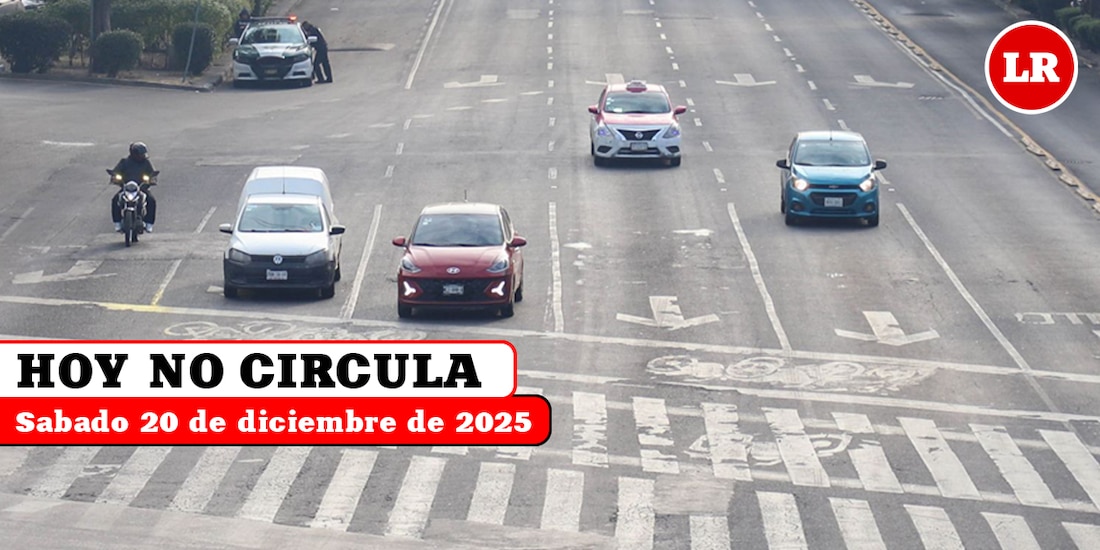 Conoce las restricciones del Hoy No Circula para este sábado 20 de diciembre de 2025 en la Ciudad de México.